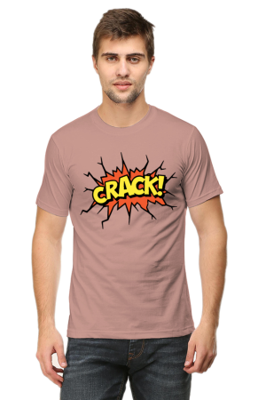 Men's "CRACK!" Comic Explosion Graphic T-shirt