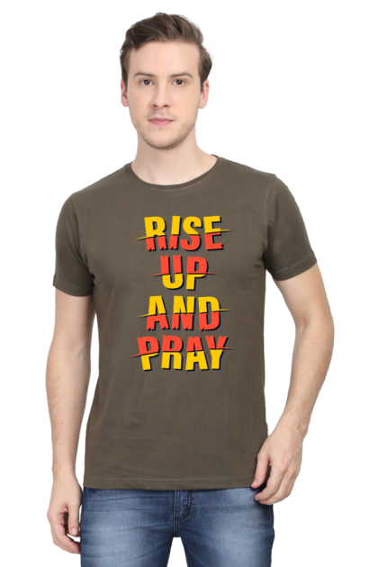 Men's "Rise Up And Pray" Graphic T-shirt