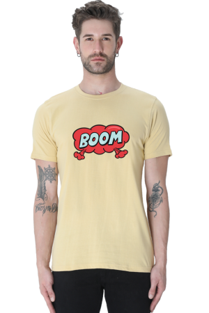 Men's "BOOM" Comic Explosion Graphic T-shirt