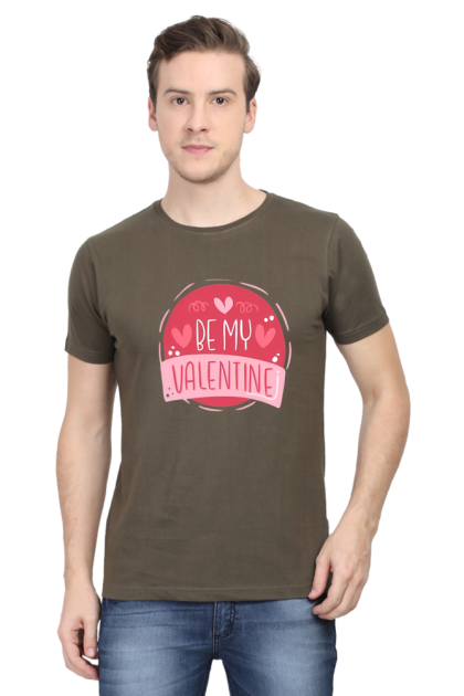 Men's "Be My Valentine" Heart Graphic T-shirt