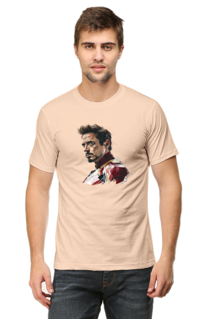 Men's Tony Stark Portrait Graphic T-shirt