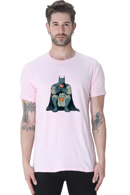 Men's Sad Batman Comic Graphic T-shirt