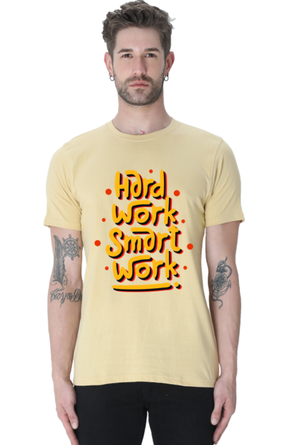 Men's "Hard Work Smart Work" Graphic T-shirt