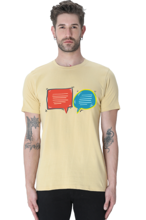 Men's Speech Bubbles Conversation Graphic T-shirt