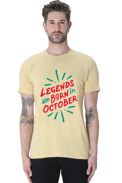 Men's "Legends Are Born In October" Graphic T-shirt