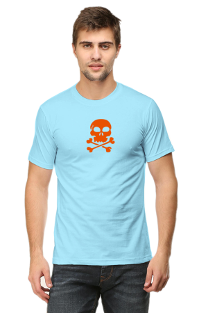 Bold Skull and Crossbones Men's Classic Crew T-Shirt - Edgy Graphic Tee