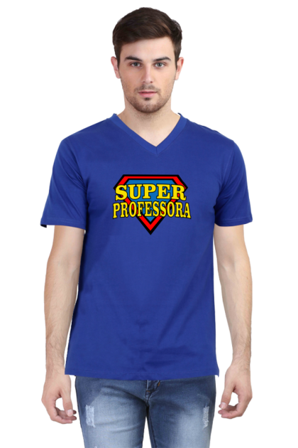 Men's V-Neck Super Professora Graphic T-shirt