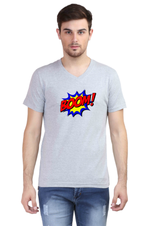 BOOM! Comic Graphic Black V-Neck T-Shirt