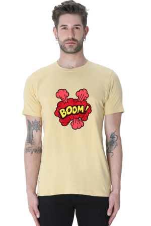 Men's "BOOM" Comic Explosion Graphic T-shirt
