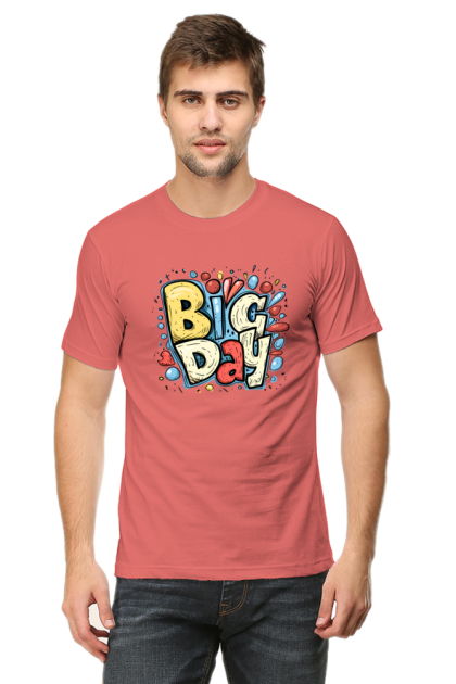 Men's "Big Day" Celebration Graphic T-shirt