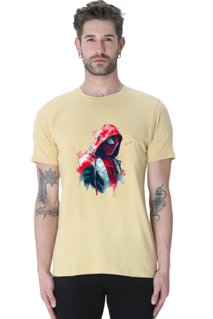 Men's Spider-Man Watercolor Graphic T-shirt