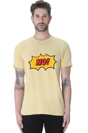 Men's "NO!" Comic Burst Graphic T-shirt