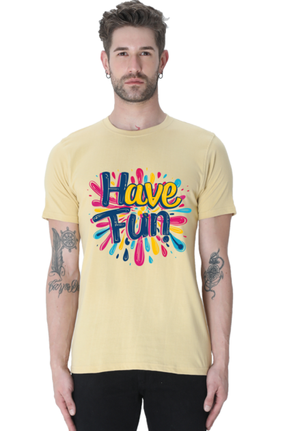 Men's "Have Fun!" Splatter Graphic T-shirt