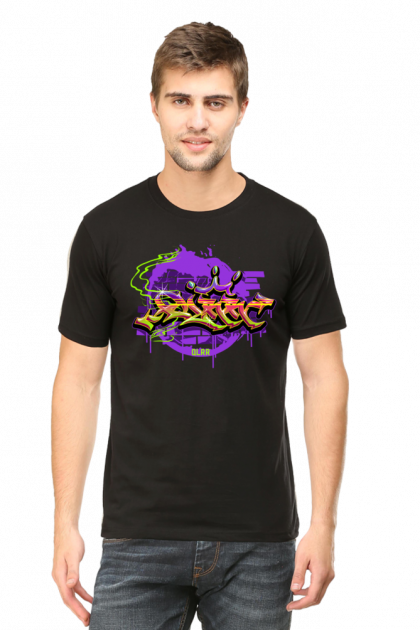 Men's Colorful Graffiti Graphic T-shirt