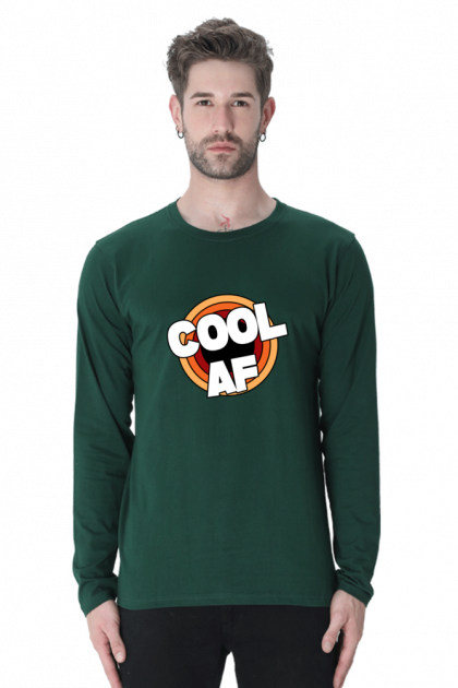 Men's Full Sleeve "Cool AF" Graphic T-shirt