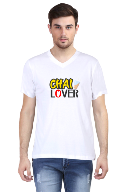 Men's V-Neck "Chai Lover" Graphic T-shirt