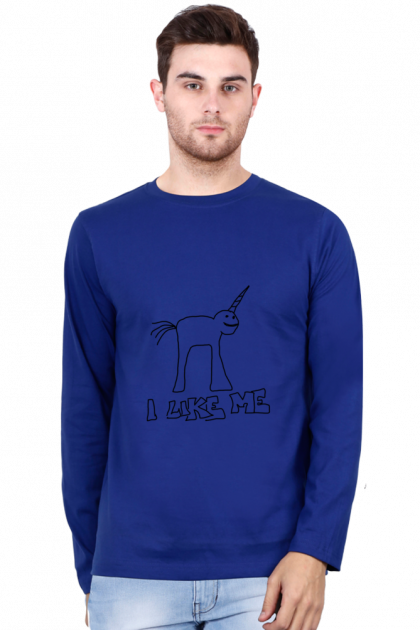 Men's "I Like Me" Unicorn Long Sleeve T-shirt
