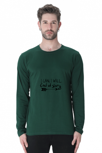 Men's "I Can I Will" Full-Sleeve T-shirt