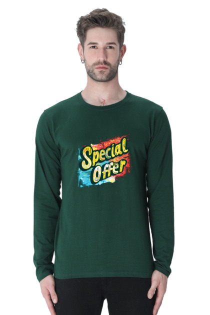 Men's Full Sleeve "Special Offer" Graphic T-shirt