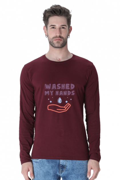 Men's "Washed My Hands" Long Sleeve T-shirt