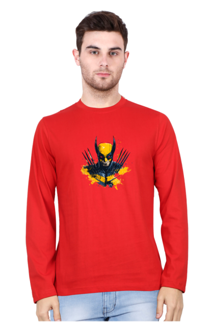 Men's Full Sleeve Wolverine Graphic T-shirt