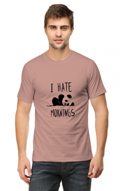 Men's "I Hate Mornings" Panda T-shirt