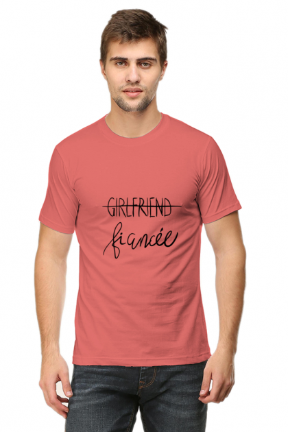 Men's "Girlfriend Fiancée" Transition Graphic T-shirt