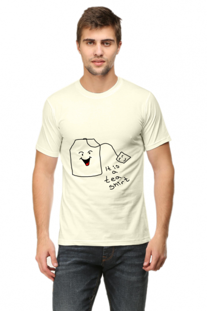 Men's Funny "It is a Tea Shirt" Pun Crew Neck T-shirt