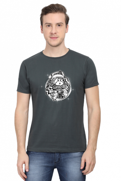 Men's Astronaut Panda Space Crew Neck T-shirt