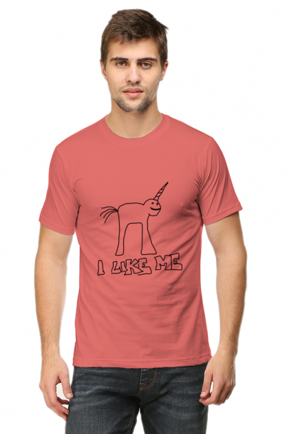 Men's "I Like Me" Unicorn Crew Neck T-shirt