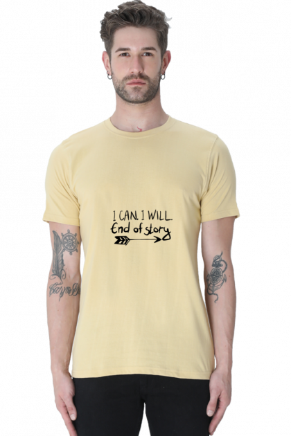 Men's "I Can. I Will. End of Story." Arrow T-shirt