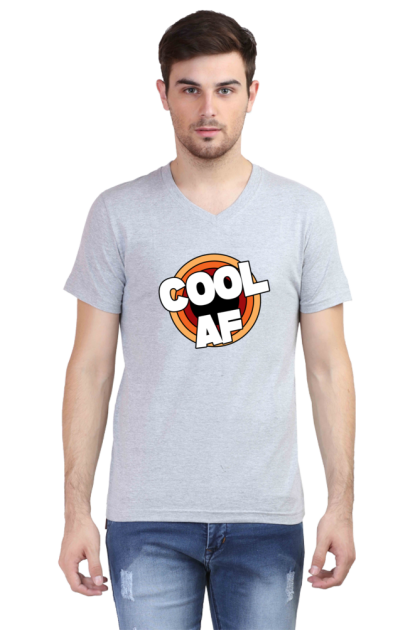 Men's V-Neck "Cool AF" Graphic T-shirt