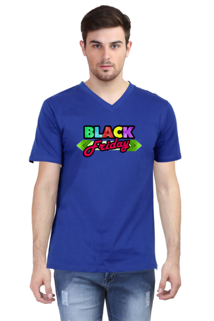 Men's V-Neck "Black Friday" Graphic T-shirt