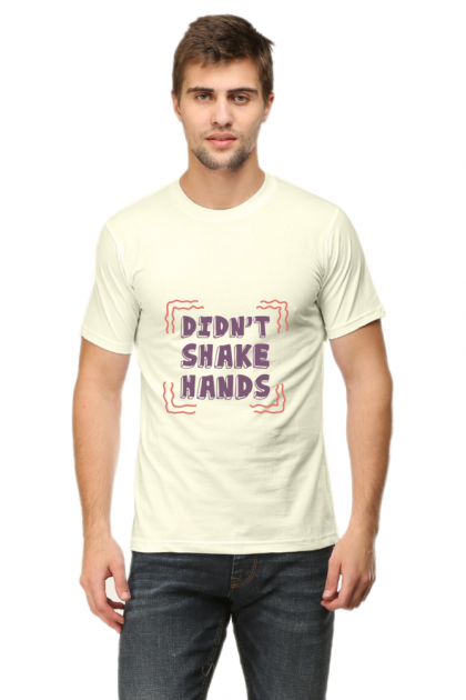 Men's "Didn't Shake Hands" Crew Neck T-shirt