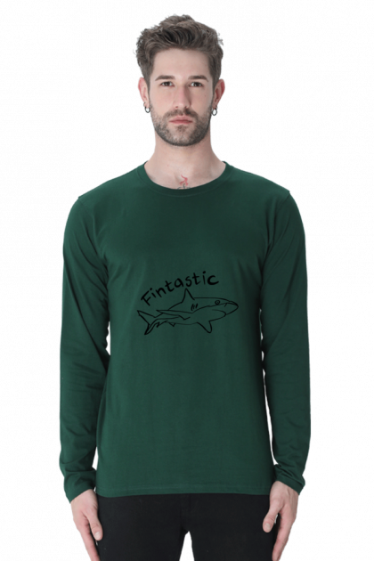 Men's "Fintastic" Shark Long Sleeve T-shirt