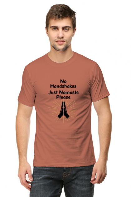Men's "No Handshakes Just Namaste Please" T-shirt