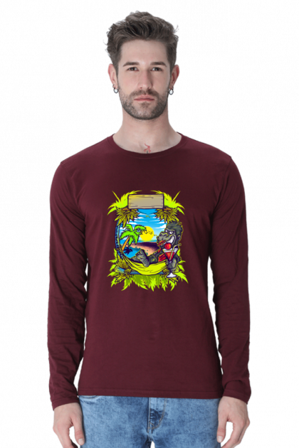 Men's Gorilla Hammock Full-Sleeve T-shirt